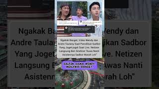 Video wendy dan andre taulany saat parodikan sadbor yang joget-joget saat live#andretaulany #wendy