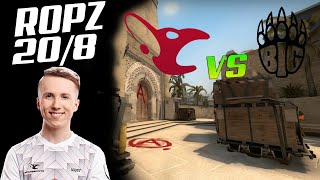 CSGO POV MOUSESPORTS ROPZ (20/8) VS BIG MIRAGE Flashpoint 3 20.05.21!