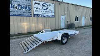 2024 Aluma 6810S-TG 10' Aluminum Utility Trailer - Ennis...