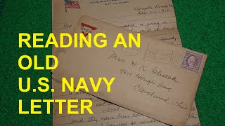 Reading a 103 Year Old Letter