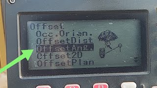 how to use Offset Angel on Topcon or Sokkia Total Station