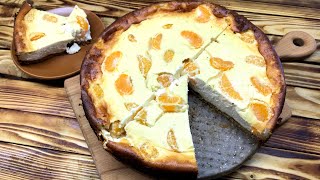 Kasekuchen или немецкий сырный пирог. Нежный пудинг из творога...🥧