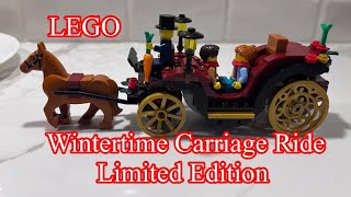 Wintertime Carriage Ride limited edition LEGO #genelyskitchen