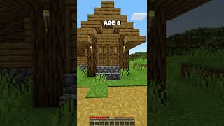 MINECRAFT : SMALLEST BASES AT EVERY AGE🤯 (WORLD'S SMALLEST VIOLIN) #minecraft #shorts