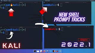 Single/Double line prompt - Kali Linux Tweak 2022 | Shell prompt - What's new |  Kali Terminal Hacks