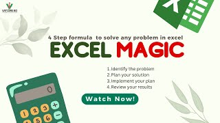 4 Step formula to solve any problem in excel | VATCONS BD