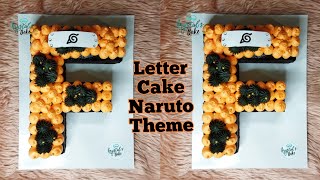 Letter Cake Naruto Theme 💥 Letter F Cake