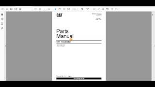 CAT 320 Excavator Parts Manual