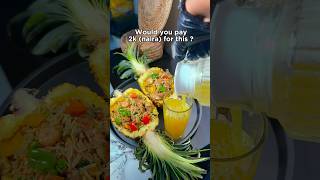 Pineapple fried rice🤤click on the link below for recipe #shorts #pineapplefriedrice #100shorts2024