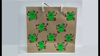 Fingerprint Frog bags | Craft videos | Come Sing With Us