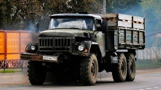 MudRunner | ZIL-131 - Transport Krótkiej Dłużycy Drewna z Lasu, Przejazd przez Strumień