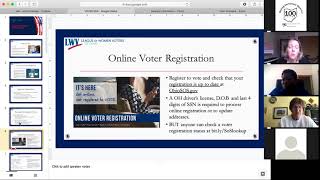 Voter Registration Best Practices and Public Health Concerns - LWV-Ohio Webinar August 21, 2020