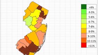 New Jersey Unemployment By County October 2013