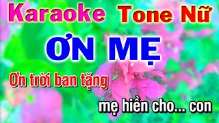 karaoke ơn mẹ tone nữ | nhạc sống | phương hiếu organ