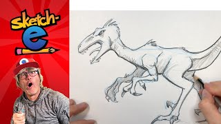 How I draw a velociraptor