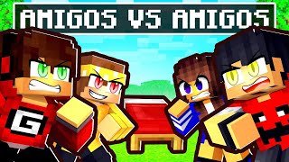 AMIGOS vs AMIGOS no BEDWARS no Minecraft