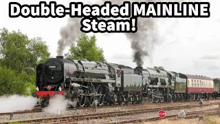 DOUBLE-HEADED Mainline Steam! - Locos PAIRED Up TOGETHER.. !