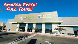 BRAND NEW NEWEST LOCATION AMAZON FRESH SUPERMARKET TOUR IN ELK GROVE NORTHERN CALIFORNIA!