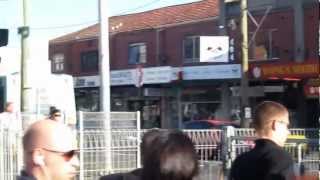 Bentleigh station - bus departs just as passengers approach the stop