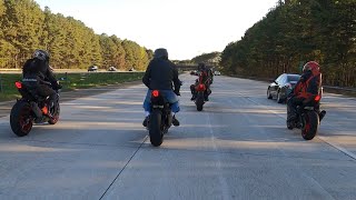 Group of Gixxer’s taking over Atlanta streets 💨