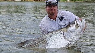 Tarpon fishing in Rio San juan, at Montecristo Eco lodge ,Tarpon Camp