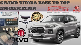 GRAND VITARA 🚘🔥BASE TO TOP सबसे सस्ता MODIFICATION INTERIOR/EXTERIOR MAKEOVER@KVD DELHI KAROL BAGH