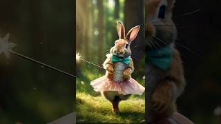 dancing rabbit #nature #forest #miniaturelove #trendingshorts #trending