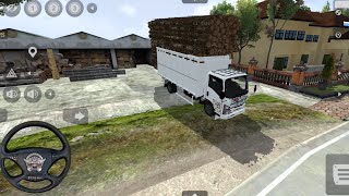 Truck Isuzu nmr Muatan overload - Truck Driving Gameplay video