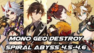 Premium (F2P) Mono Geo Gameplay Spiral Abyss 4.5 - 4.6