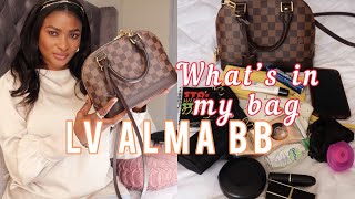 WHAT’S IN MY BAG LOUIS VUITTON ALMA BB | Daily Essentials