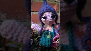 Seraphina the Ballerina, in the garden 😀🌱 #crochet #amigurumi #nature #fiberart #viral #shorts