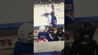 On the bench at the Rangers game, #nhl #nyr