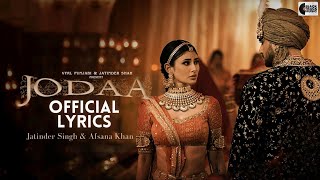 Jodaa Lyrics Video - Jatinder Shah, Afsanahan | Mouni Roy, Aly Goni | Maninder | Black Track Music