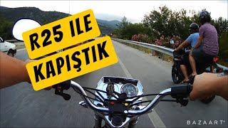 Rodaj Çalışmaları 1. Yamaha R25 ile KAPIŞTIK :D