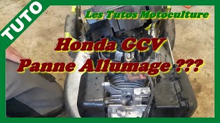 Tondeuse Honda GCV ,  Diagnostic panne allumage  ( bougie , bobine , contacteur )