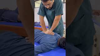 Dorsal spine manipulation HVLA #shorts