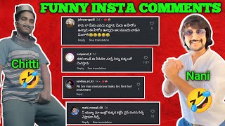 Instagram Funny comments reading l Jr nani and Insta Reels l Comedy videos l comments