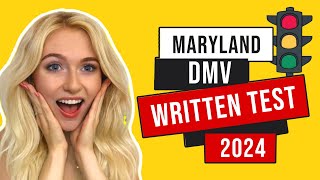 Maryland DMV Written Test 2024 ( 60 REAL TEST Questions with Explained Answers )