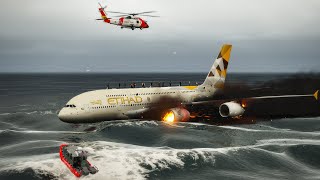 Airplane Emergency Landing on Water Saved by Emergency Response Team in GTA 5  GTA V