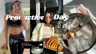 5am days in my life 🤍🍵| Productive vlog, DAZED Magazine exhibition, Gym routine, journaling