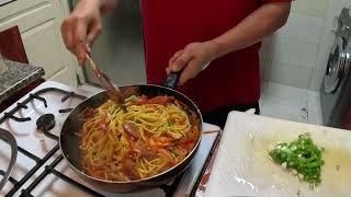 Stir Fry Noodles Odong Con Sausage || Samar Noodle super Favorite