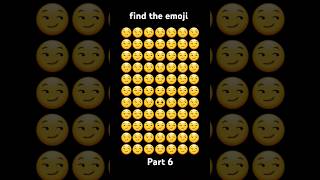 find the diffrent emoji #trending #emojichallenge