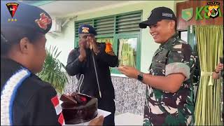 BRIMOB BERIKAN KEJUTAN BUAT TNI | Brimob Batalyon A Pelopor ucapkan Selamat Denzipur 10/KYD Papua