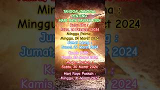 TANGGAL TANGAL PENTING PASKAHB 2024 #katolikmedia #KAtolik#katholik #katolik