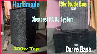 how to make a 12inch speaker box | 300w Homemade amplifier | 200w Top 150w woofer...