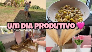 UM DIA PRODUTIVO | LIMPEI O QUINTAL + FIZ UM ALMOÇO DELÍCIA | Tayane Silvia