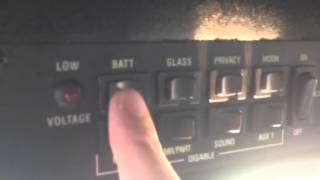 Cadillac DTS limo - control panel