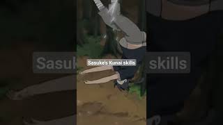 Sasuke Uchiha Kunai Skills🤩🤩 #naruto #sasuke #anime #narutoshippuden #itachi