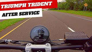 Triumph Trident 660 First Service Is Done! What Changed?