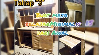 finish pembuatan #mejabelajar #minimalis full#kayujati    ,, woodworking skill